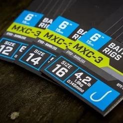 Matrix MXC-3 Vorfächer Mit Köderband, 15cm -Günstiges Matrix Geschäft matrix mxc 3 eyed barbless bait band rigs 15cm 2