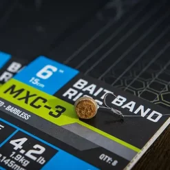 Matrix MXC-3 Vorfächer Mit Köderband, 15cm -Günstiges Matrix Geschäft matrix mxc 3 eyed barbless bait band rigs 15cm 4