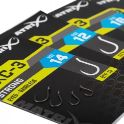 Matrix MXC-3 Ösenhaken, Ohne Widerhaken -Günstiges Matrix Geschäft matrix mxc 3 strong eyed barbless hooks 2