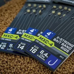 Matrix MXC-4 Vorfächer Mit Köderband, 10cm 10 Matrix MXC-4 Vorfächer Mit Köderband, 10cm -Günstiges Matrix Geschäft matrix mxc 4 eyed barbless x strong bait band rigs 10cm 1