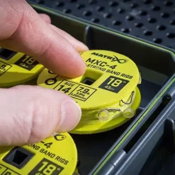 Matrix MXC-4 Vorfächer Mit Köderband, 45cm -Günstiges Matrix Geschäft matrix mxc 4 eyed barbless x strong bait band rigs 45cm 2