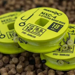 Matrix MXC-4 Vorfächer Mit Köderband, 45cm -Günstiges Matrix Geschäft matrix mxc 4 eyed barbless x strong bait band rigs 45cm 3